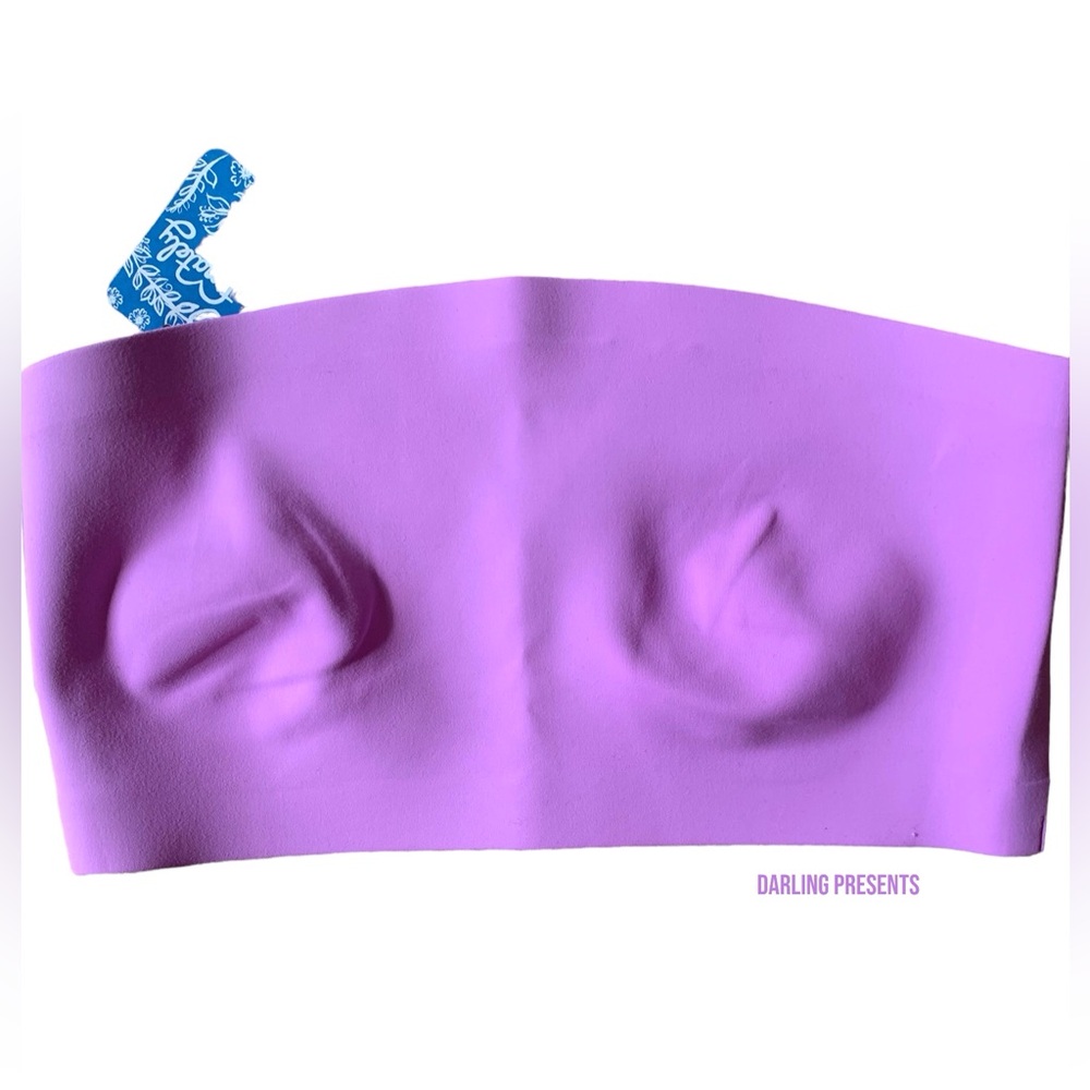 Free People Intimately Nina Bandeau Top Women Color Electric Orchid Size XS - Picture 4 of 8